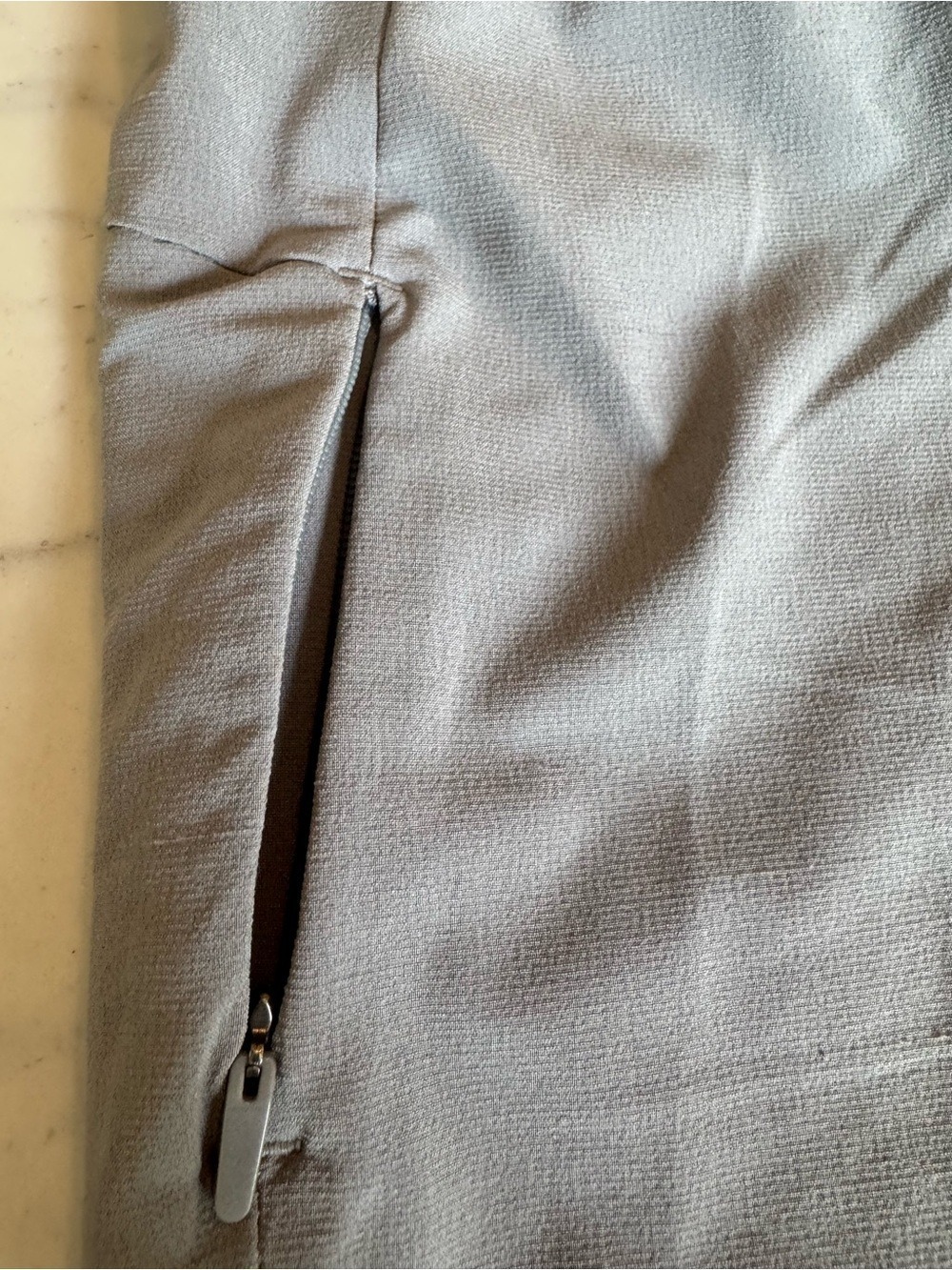 Men's Athletic Performance Shorts - Gray. Nike. Yoga - Picture 3 of 5